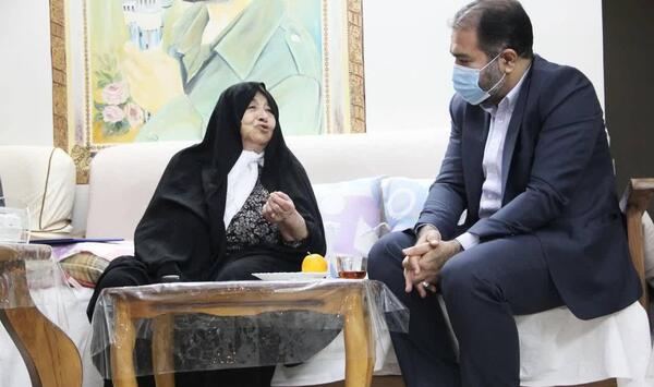 عکس مادر شهید خرازی