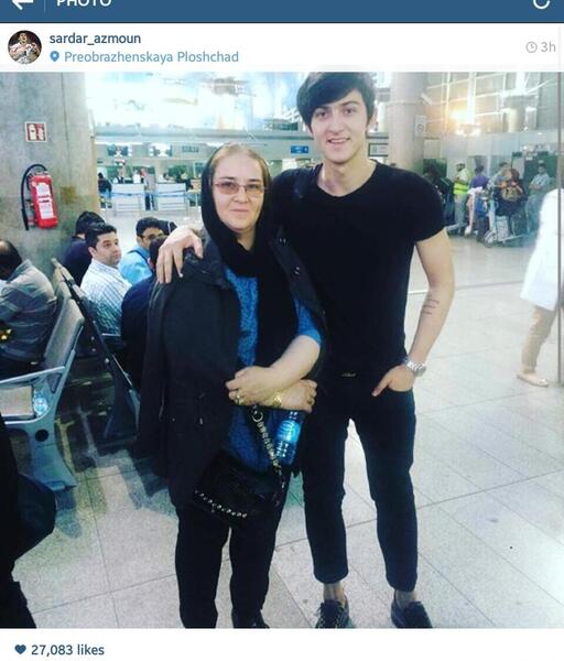 عکس پدر و مادر سردار آزمون