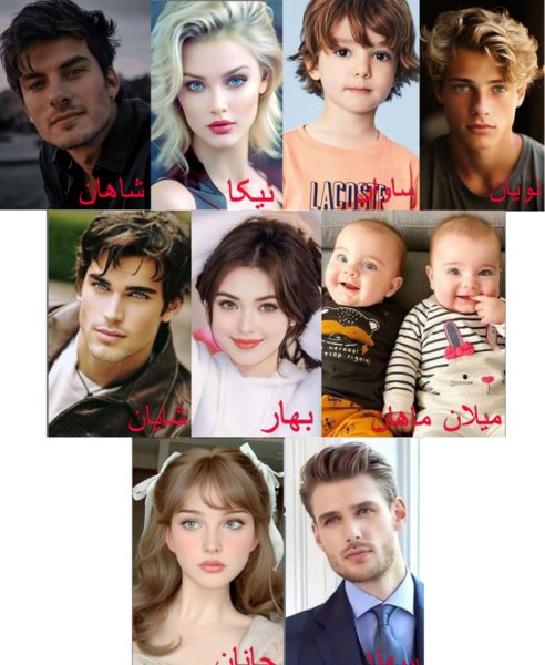 عکس پدر مادر روشا کوچولو