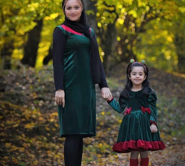 عکس ست مادر دختری بیرونی