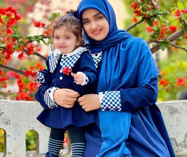 عکس ست مادر دختری بیرونی