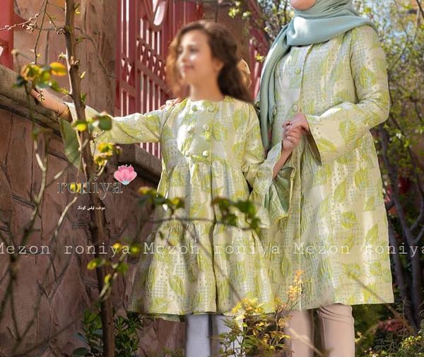 عکس ست مادر دختری بیرونی