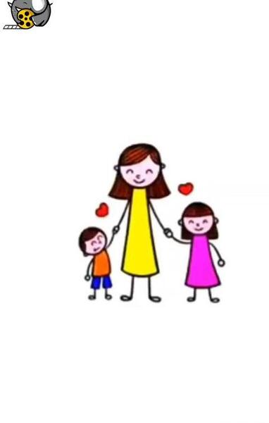 عکس نقاشی مادر تنها