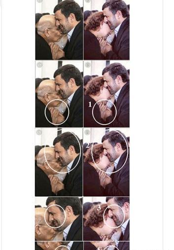 عکس احمدی نژاد با مادر هوگو چاوز