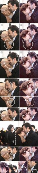عکس احمدی نژاد با مادر هوگو چاوز