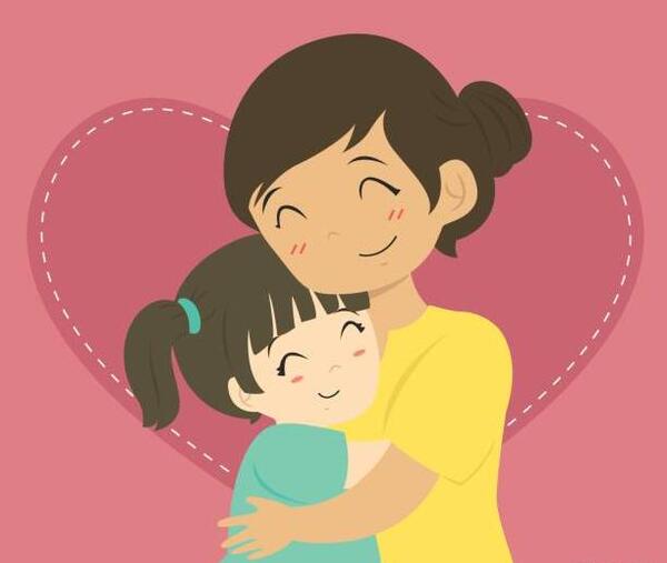 عکس مادر و دختر کارتونی