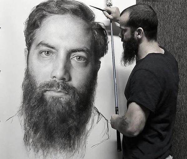 عکس چهره مرد برای طراحی سیاه قلم