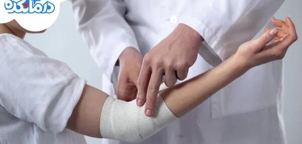 عکس دست مرد زخمی