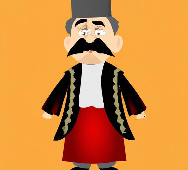 عکس مرد ایستاده کارتونی