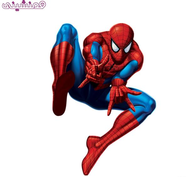 عکس مرد عنکبوتی سیاه ایستاده