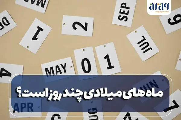 ماه های میلادی با عکس
