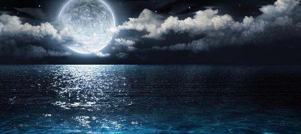 عکس ماه ستاره شب