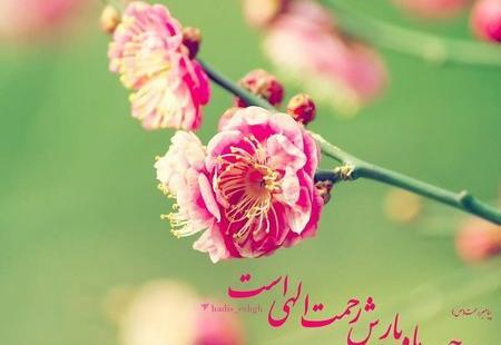 عکس نوشته حلول ماه رجب مبارک