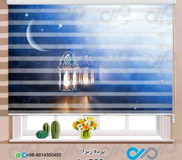 عکس ماه پشت پرده پنجره