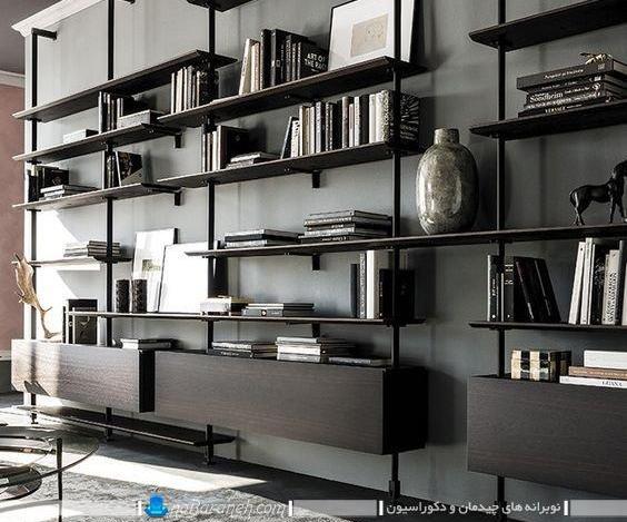 عکس کتابخانه مشکی