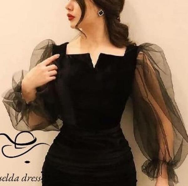 عکس پیراهن مشکی زنانه