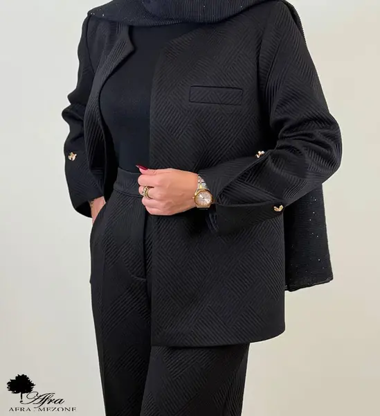 عکس پالتو مشکی زنانه