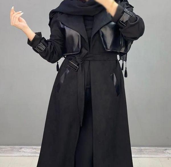 عکس پالتو مشکی زنانه