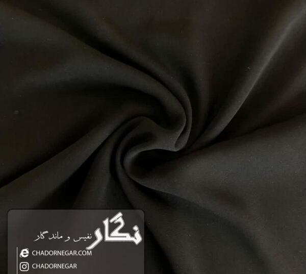 عکس پارچه حریر مشکی