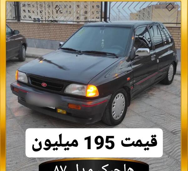 عکس پراید مشکی اسپرت