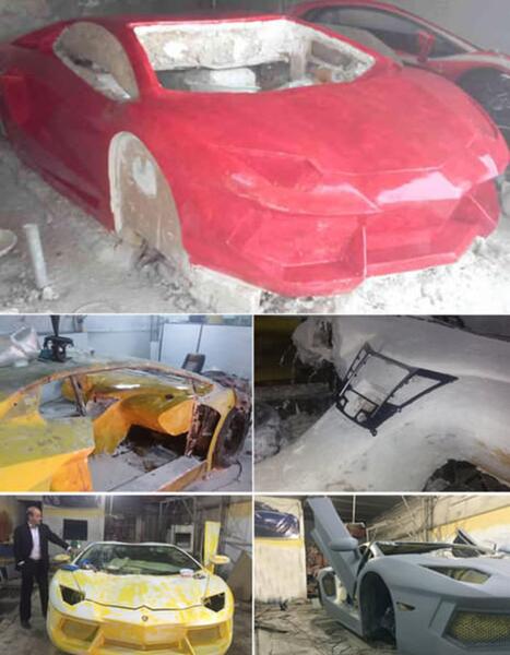 عکس داخل ماشین لامبورگینی ایرانی