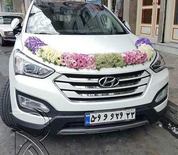 عکس گل ماشین عروس جدید