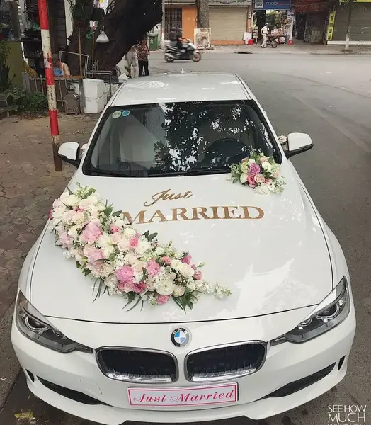 عکس گل ماشین عروس جدید