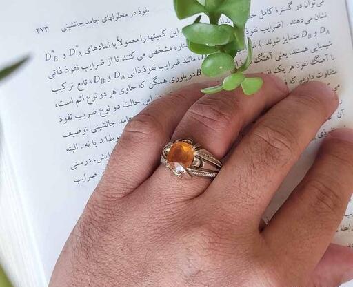 عکس انگشتر یاقوت زرد مردانه