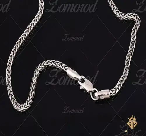 عکس گردنبند طلا سفید مردانه