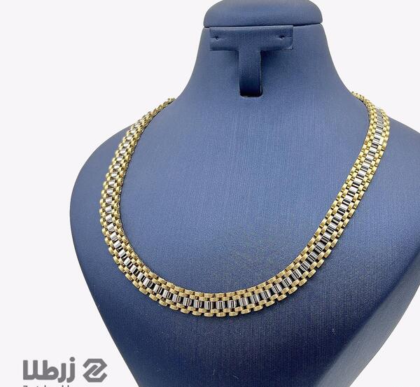 عکس گردنبند طلا سفید مردانه