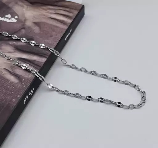 عکس گردنبند طلا سفید مردانه