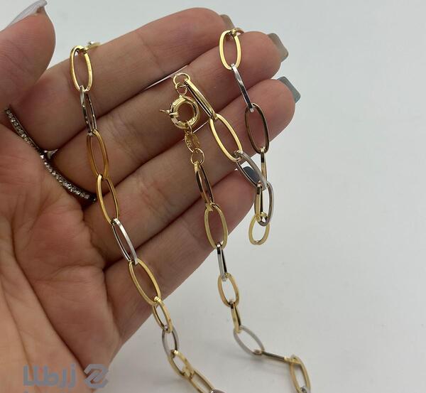 عکس گردنبند طلا سفید مردانه