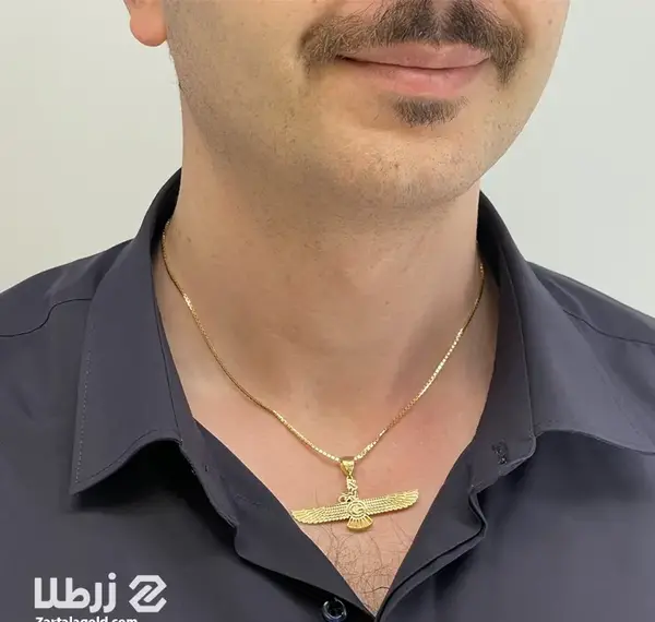 عکس پلاک و زنجیر طلا مردانه