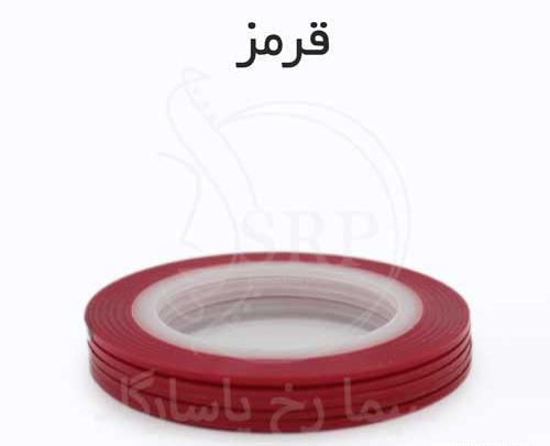 عکس ناخن گرد قرمز