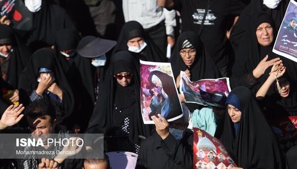 عکس مادر و فرزند شهید شاهچراغ