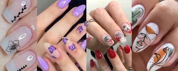 عکس ناخن لاک زده بچه گانه
