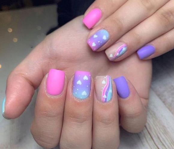 عکس ناخن لاک ژل بچه گانه