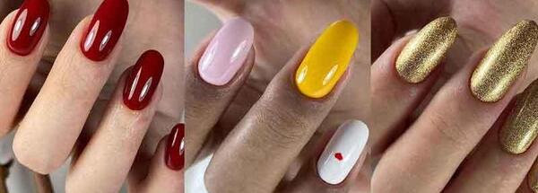 عکس ناخن لاک ژل کوتاه