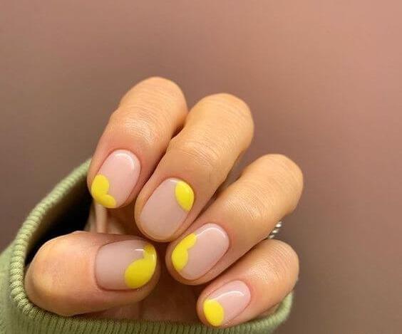 عکس ناخن لاک ژل کوتاه