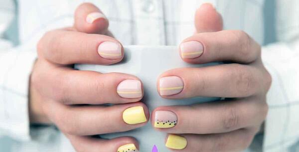عکس ناخن لاک ژل کوتاه