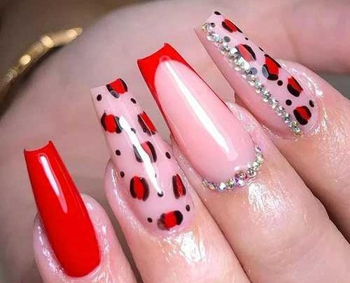 عکس ناخن لاک قرمز
