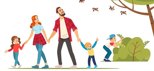 عکس پدر و مادر و فرزند کارتونی