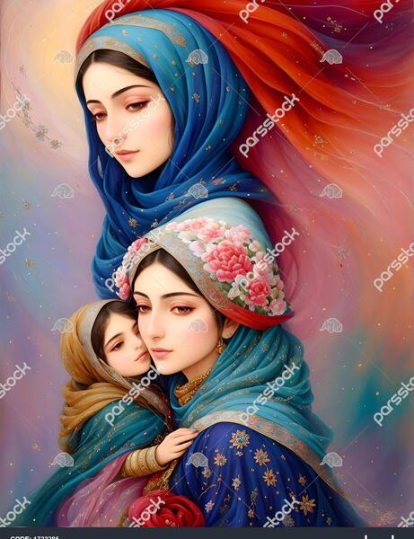 عکس مادر و فرزند ایرانی