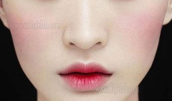 عکس آرایش لب کره ای