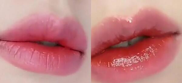 عکس آرایش لب کره ای