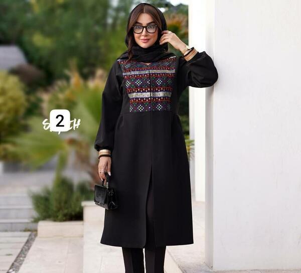 عکس مانتو مشکی محرمی