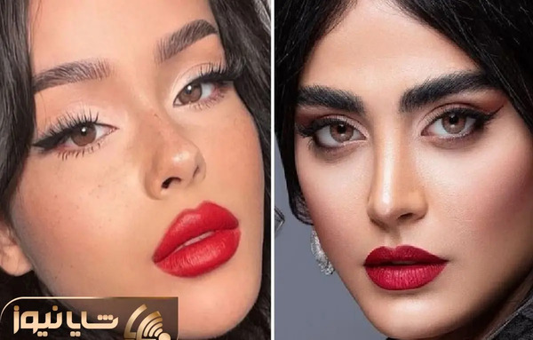 عکس میمونی که رژ لب زده