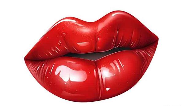 عکس لب رژلبی