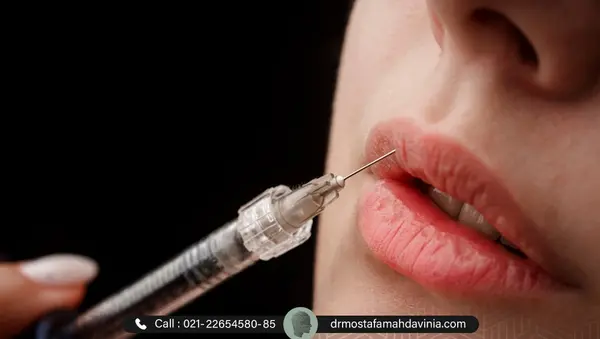 عکس لب ژل زده بزرگ