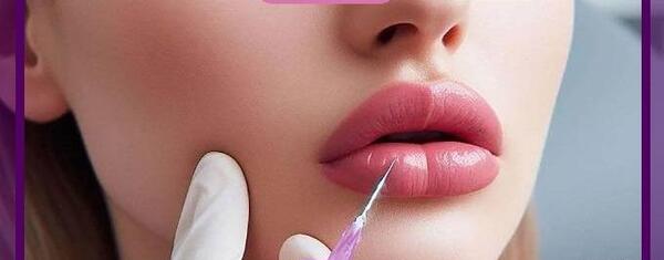 عکس تزریق ژل لب نیم سی سی